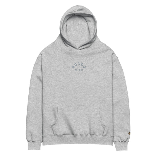 Doggo Distressed Athletic Heather Relaxed Fit Oversized Hoodie - FLÌ PÊP™