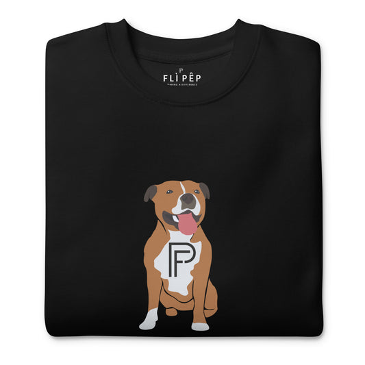 Smiling Doggy Cotton Face Premium Sweatshirt - FLÌ PÊP™