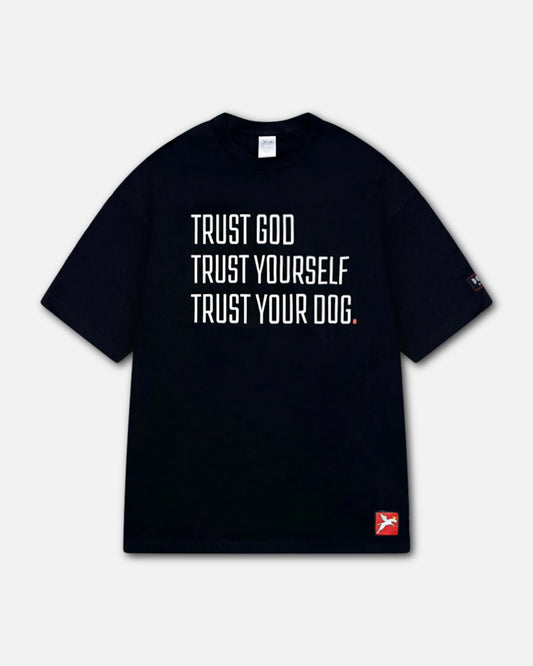 Trust Trio Black Classic Streetwear Tee