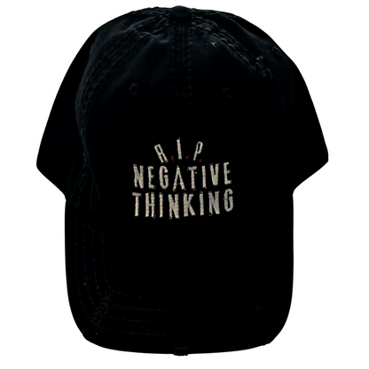 RIP Negative Thinking Distressed Cotton Twill