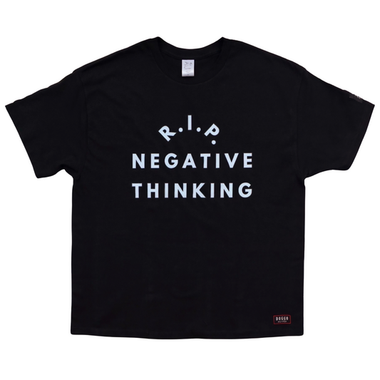 RIP Negative Thinking Black Oversized Heavyweight