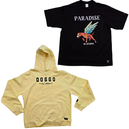 Premium Doggo Essential Butter Hoodie + Free Tee