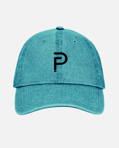 Blue Embroidered Mini Logo Denim Hat