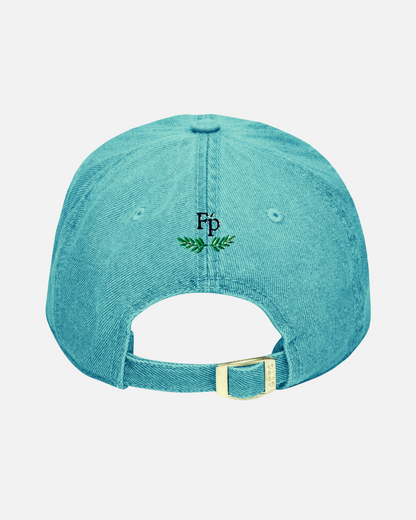 Blue Embroidered Mini Logo Denim Hat