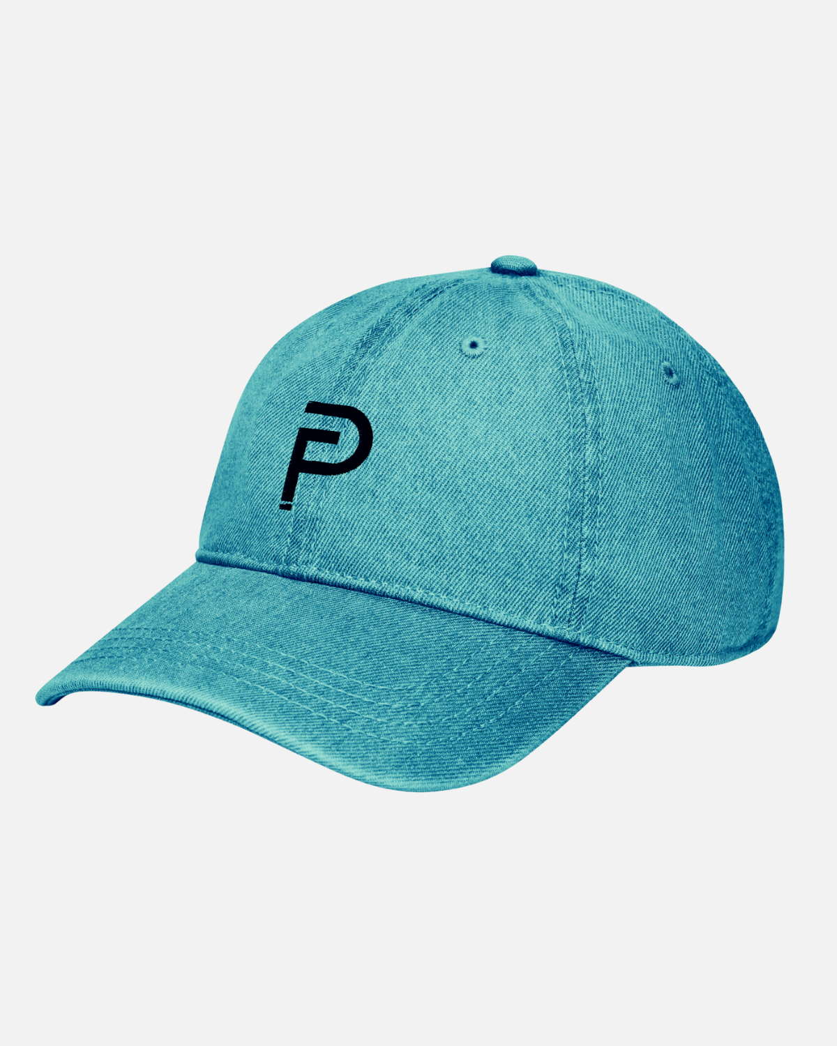 Blue Embroidered Mini Logo Denim Hat