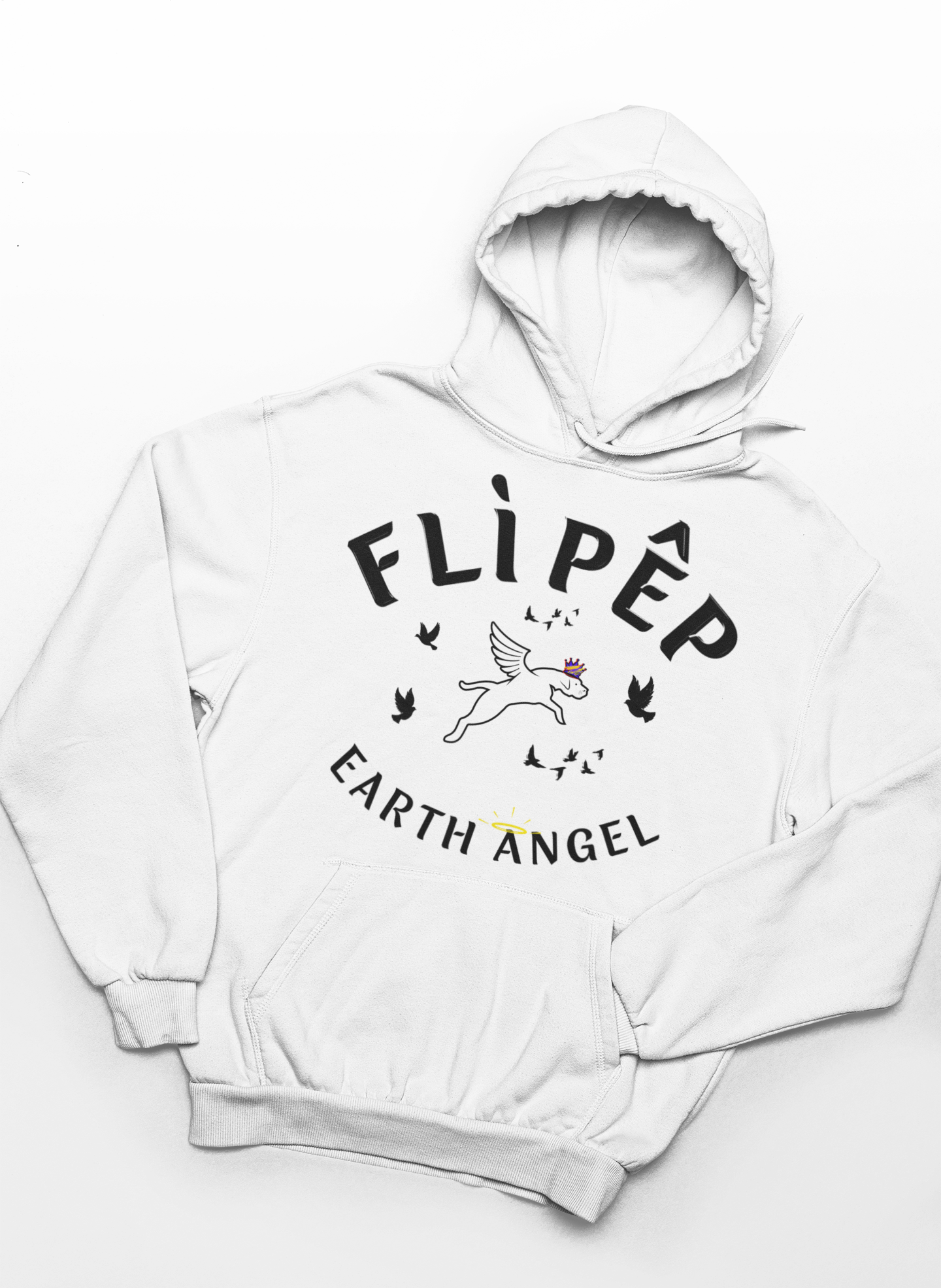 Earth Angel Dove Carbon Grey Cotton Hoodie - FLÌ PÊP™