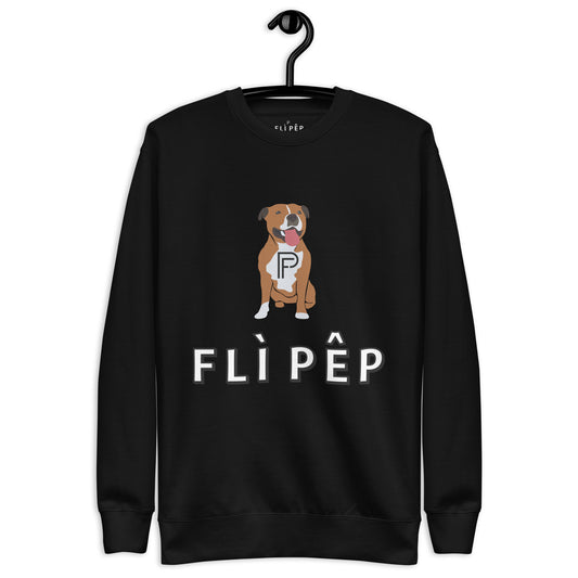 Smiling Doggy Cotton Face Premium Sweatshirt - FLÌ PÊP™